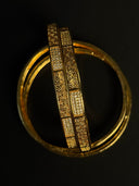 Filigree Crystal Bangle Set