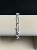 Pearl & Crystal Double Row Bracelet