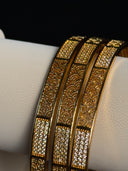 Filigree Crystal Bangle Set