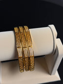 Filigree Crystal Bangle Set