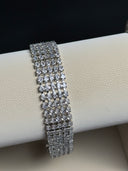 Five-Row Crystal Cuff Bracelet