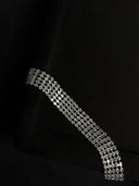 Five-Row Crystal Cuff Bracelet