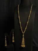 Faceted Bead Lariat Tassel Set