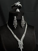 Crystal Cascade Tassel Set