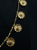 Floral Charm Layered Necklace Set