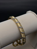 Parentesi Segmented Bangle – Gold