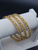 Marquise Milgrain Bangle Set