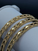 Marquise Milgrain Bangle Set