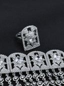Star Motif Zirconia Choker Set
